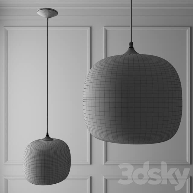 Chandelier Encalmo stamen Pendant Chocolate smoke Pendant light 3D Models