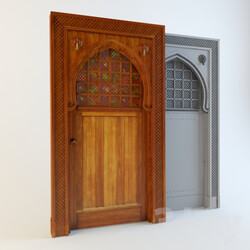 Door in Oriental style 