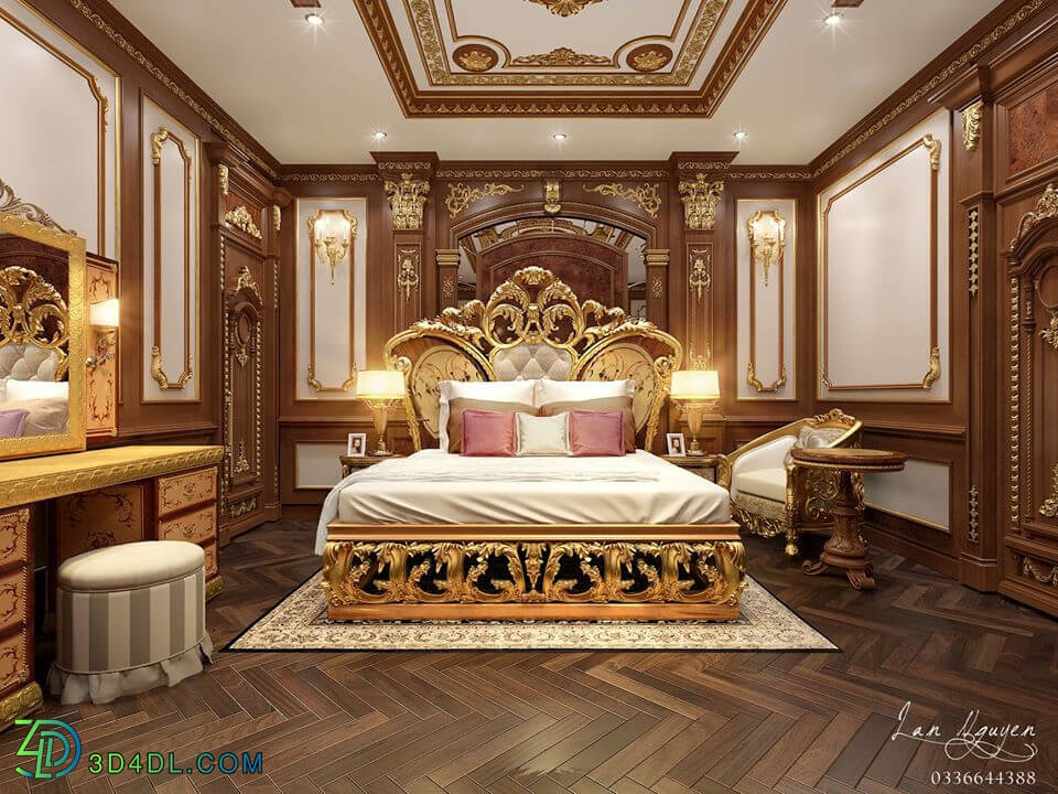 3D Interior Scenes File 3dsmax Model Bedroom 310 By LanNguyen