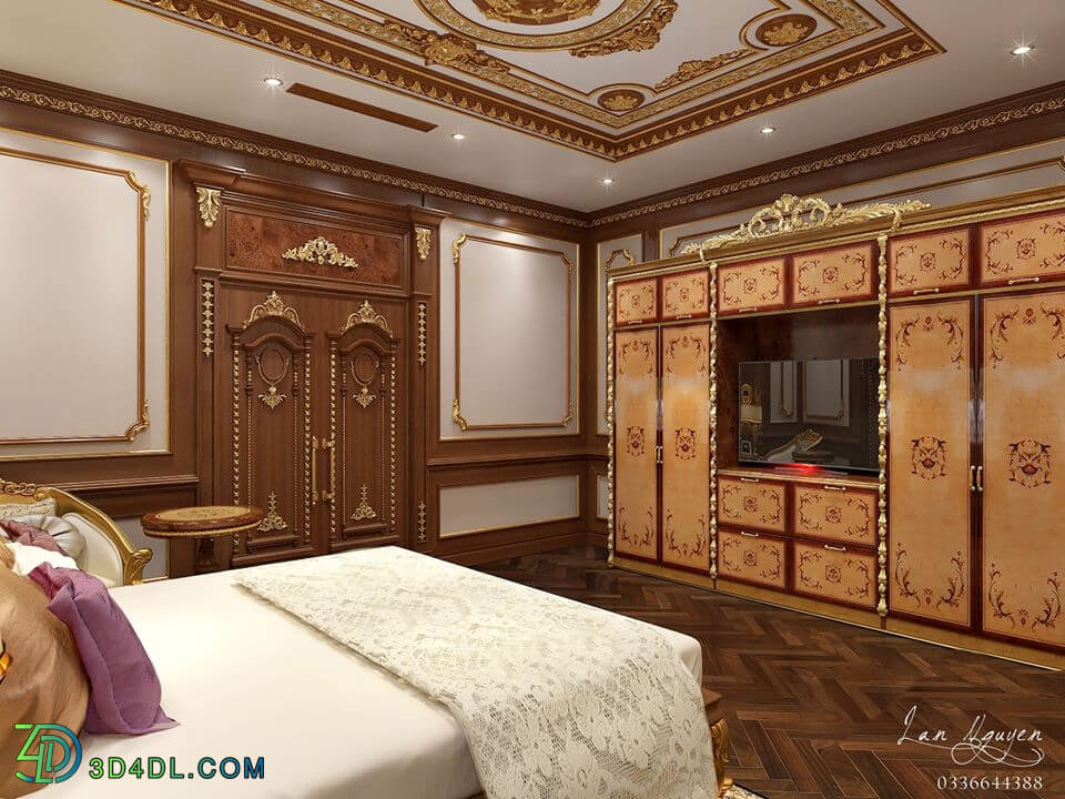 3D Interior Scenes File 3dsmax Model Bedroom 310 By LanNguyen