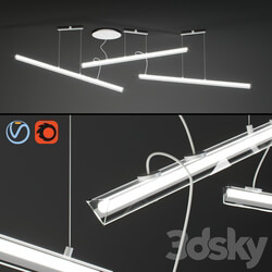Vibia Halo Lineal 2341 03 Pendant light 3D Models 