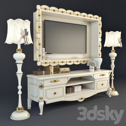 Bedside table for Antonelli Moravio Charme 3D Models 