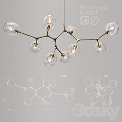 Branching bubble 9 lamp Pendant light 3D Models 
