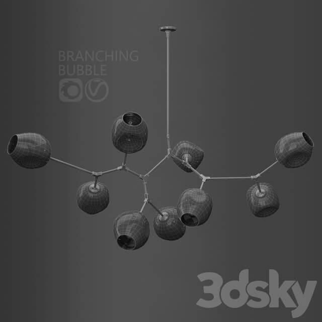 Branching bubble 9 lamp Pendant light 3D Models
