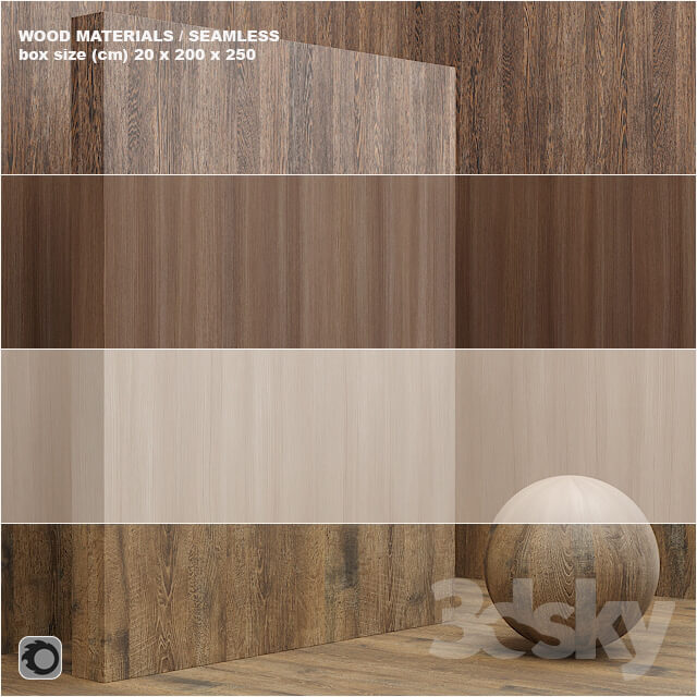 Material wood veneer seamless set 9