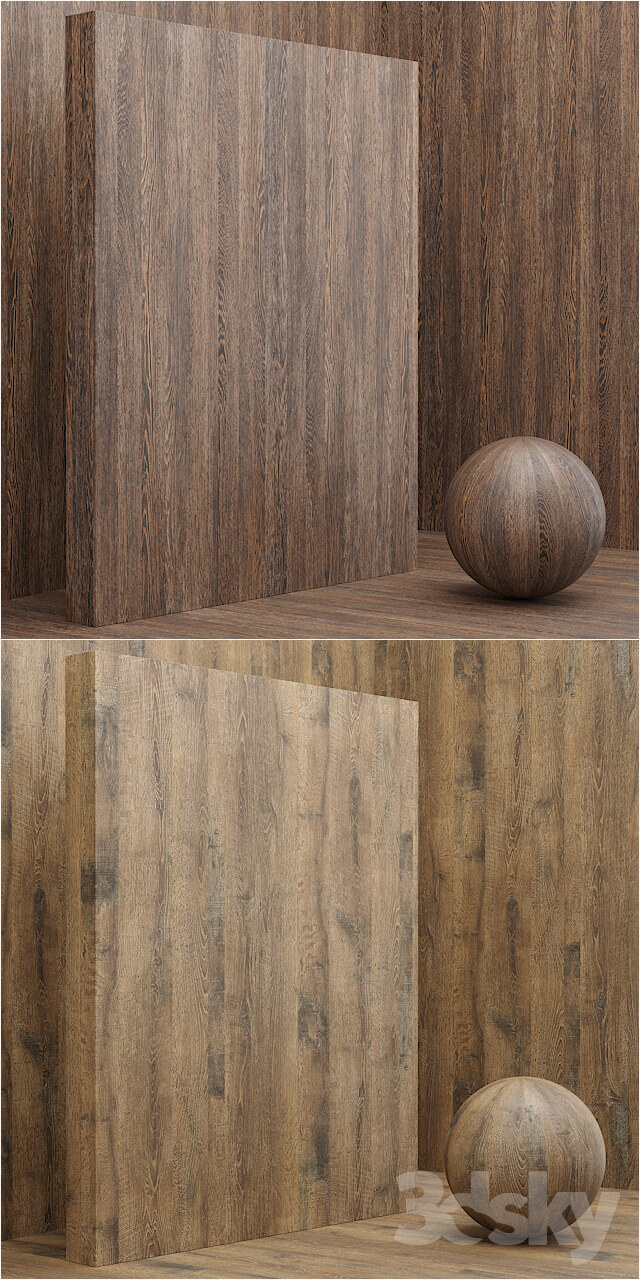 Material wood veneer seamless set 9