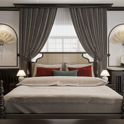  Indochine Bedroom Interior Model by Tran Quang Sang 