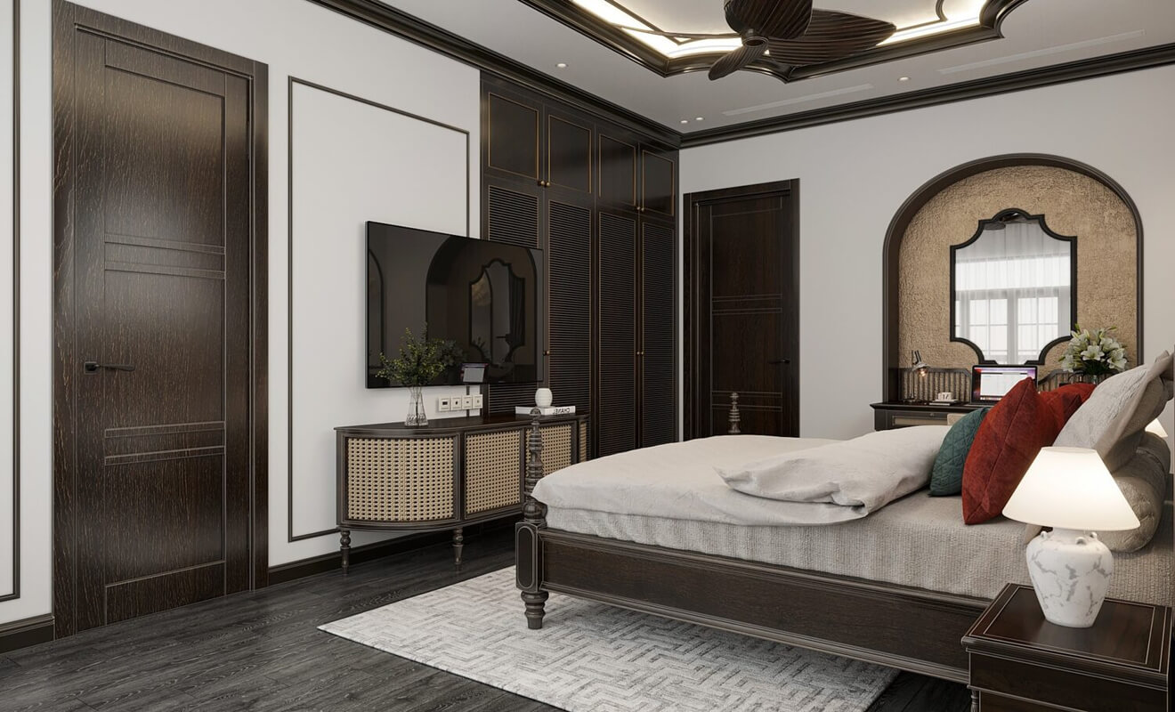  Indochine Bedroom Interior Model by Tran Quang Sang