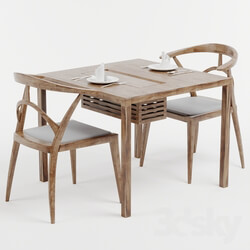 Table Chair Dining Chair and Table 
