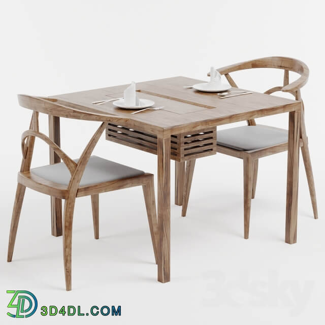 Table Chair Dining Chair and Table