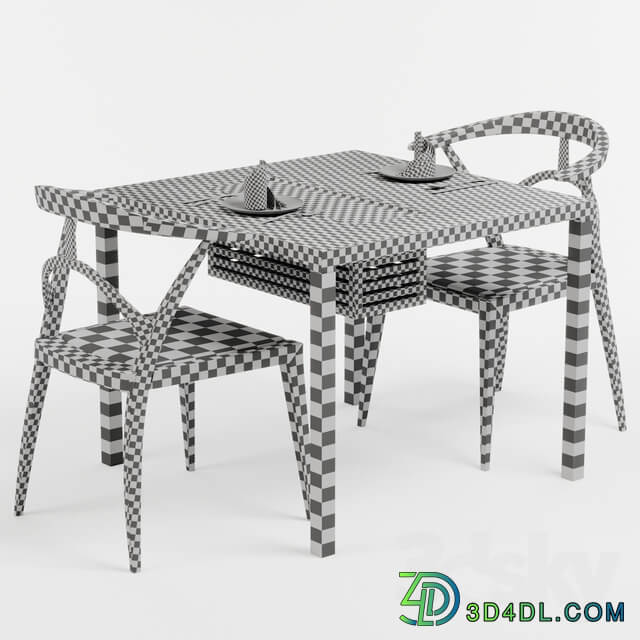 Table Chair Dining Chair and Table