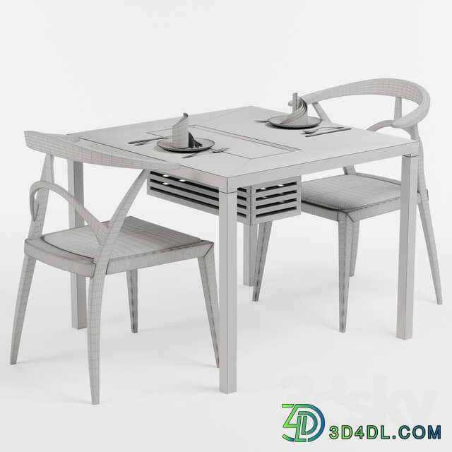 Table Chair Dining Chair and Table