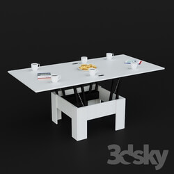 Hoff transformer table with decor 