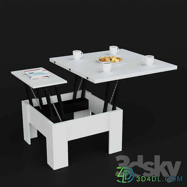 Hoff transformer table with decor