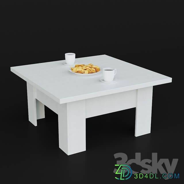 Hoff transformer table with decor