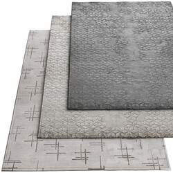 The rugs company Star Silk Charcoal 
