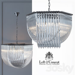 Chandelier Retro Frozen Glass Chandelier 66 Pendant light 3D Models 