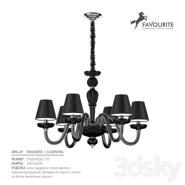 Favor 2055 6P Pendant light 3D Models