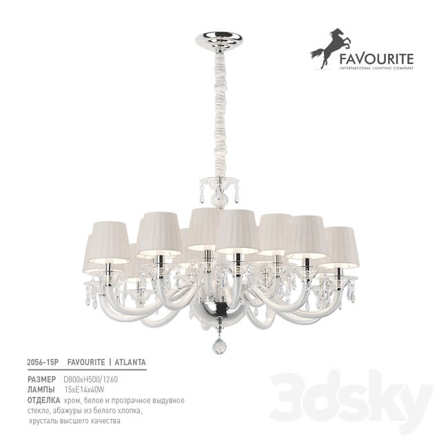 Favorite 2056 15P Pendant light 3D Models