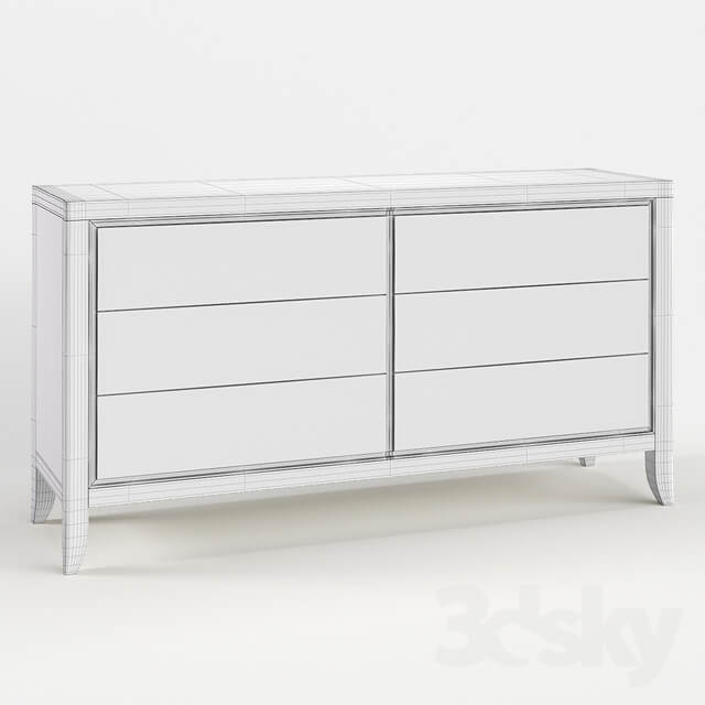 Sideboard Chest of drawer White White Caracole