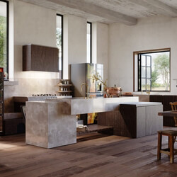  3D Interior Kitchen Room by Quoc Dang 