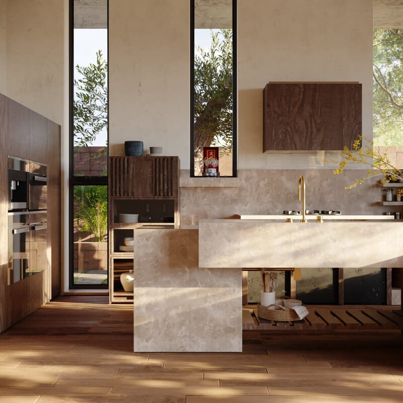  3D Interior Kitchen Room by Quoc Dang