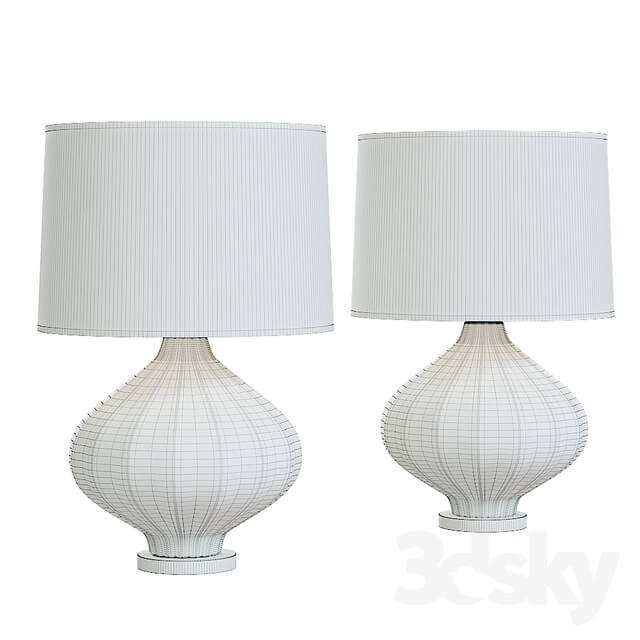 Mid Century Studio Art Glass Lamp 3