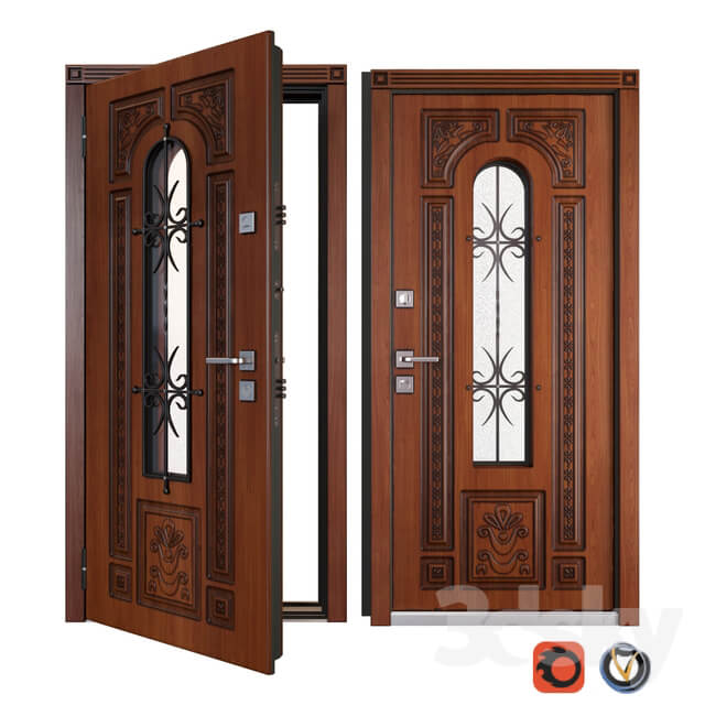 Entrance metal door Lacio