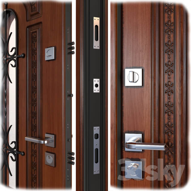 Entrance metal door Lacio