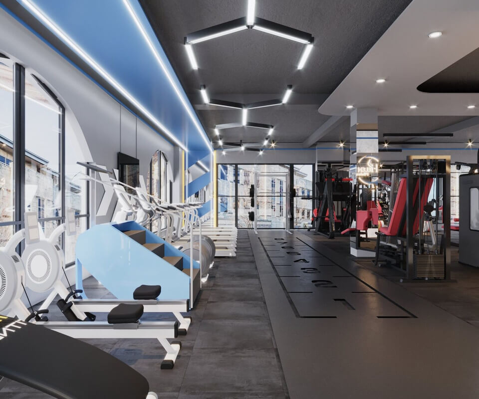  3D Gymroom Interior by Quan Le