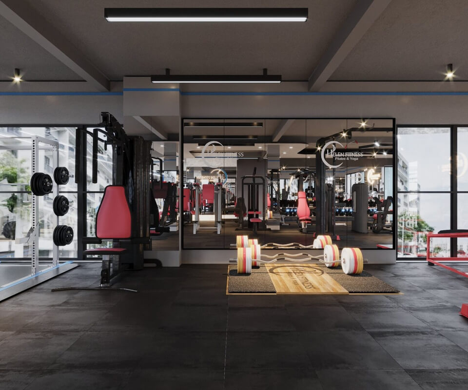  3D Gymroom Interior by Quan Le