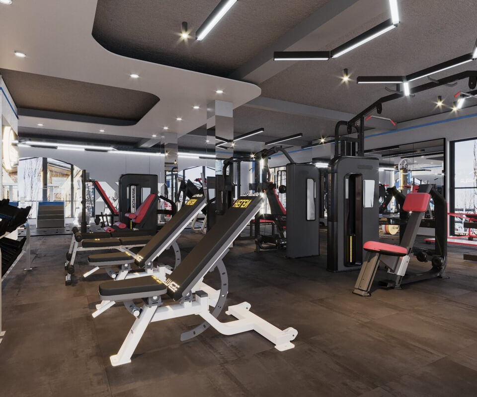  3D Gymroom Interior by Quan Le