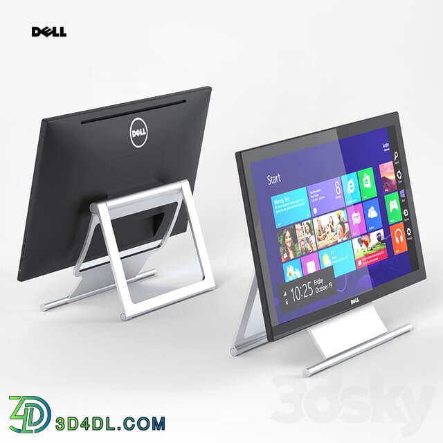 Dell 21.5 Touch Monitor PC other electronics 3D Models