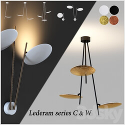 Lederam series C W Pendant light 3D Models 