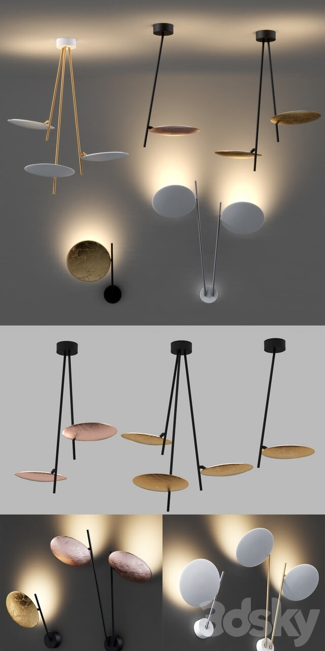 Lederam series C W Pendant light 3D Models