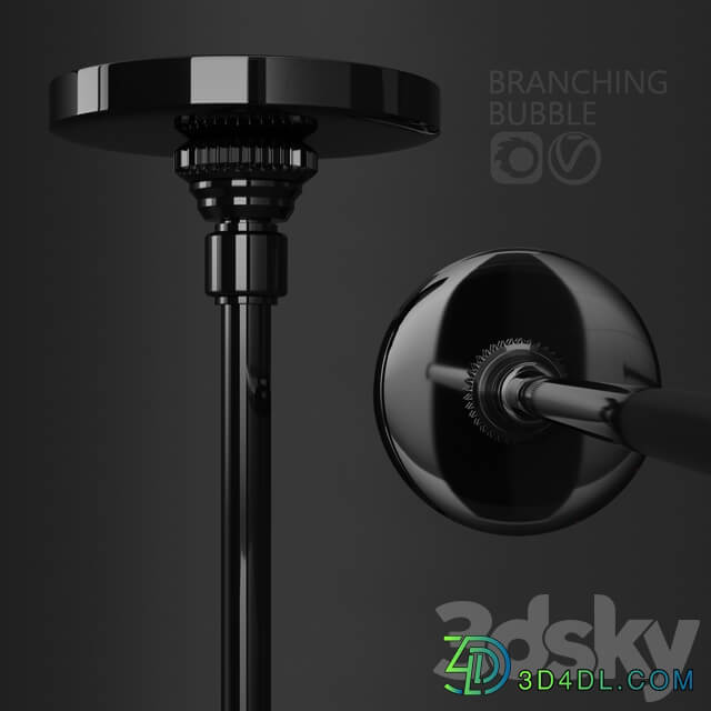 Branching bubble 12 lamps Pendant light 3D Models
