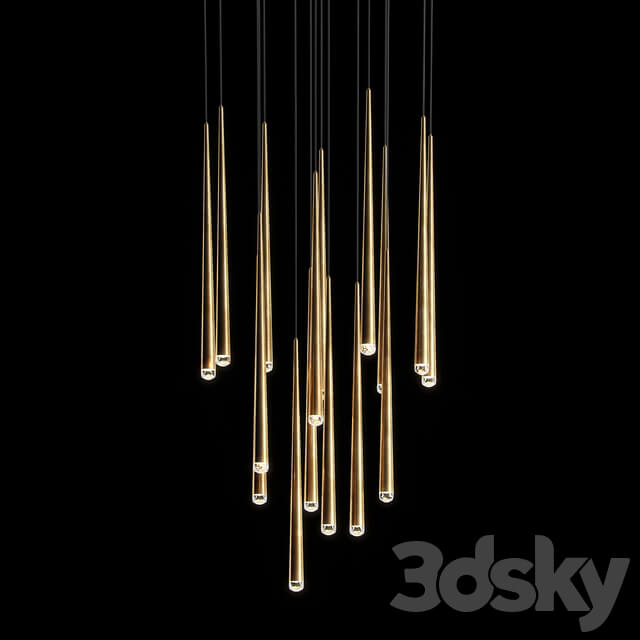 Lamp AQUITAINE ROUND CHANDELIER 18 Restoration Hardware Pendant light 3D Models