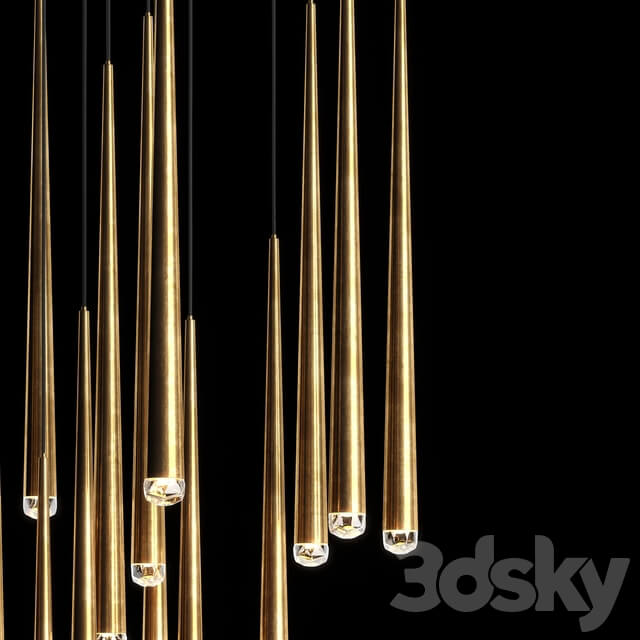 Lamp AQUITAINE ROUND CHANDELIER 18 Restoration Hardware Pendant light 3D Models