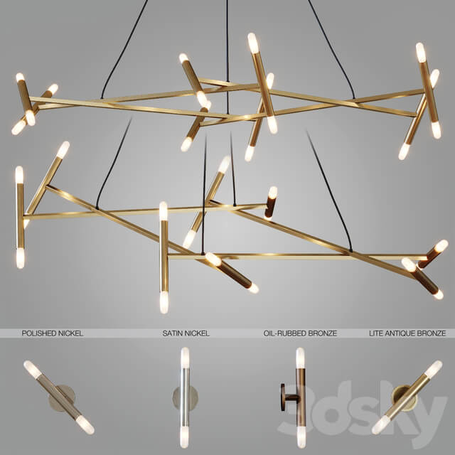 LE DIAMANT SET Pendant light 3D Models