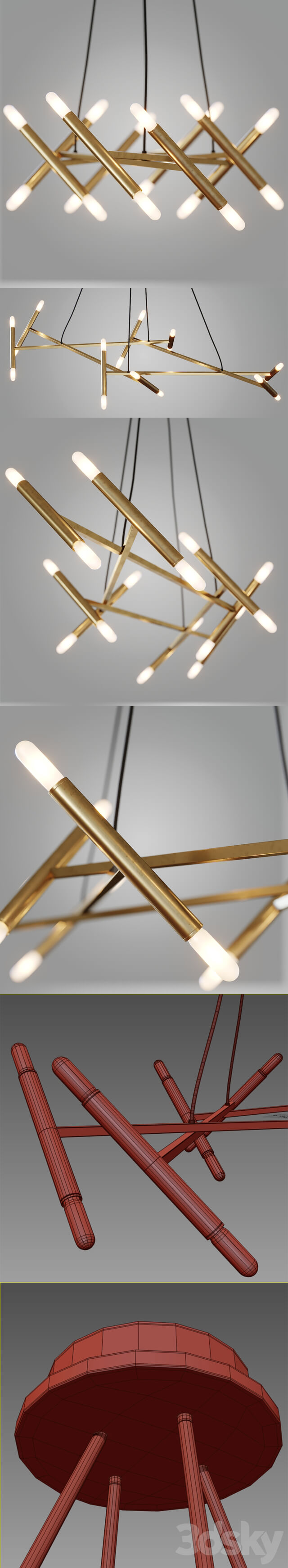 LE DIAMANT SET Pendant light 3D Models