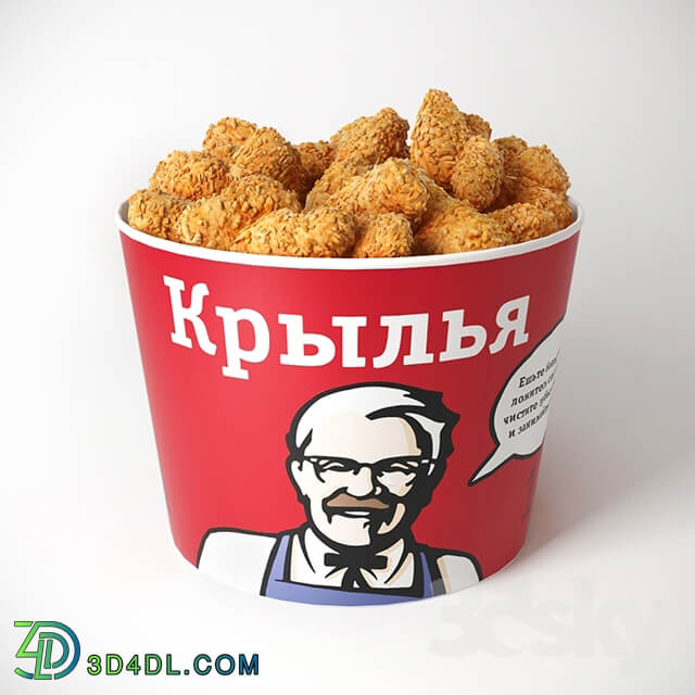 Bucket of chicken wings