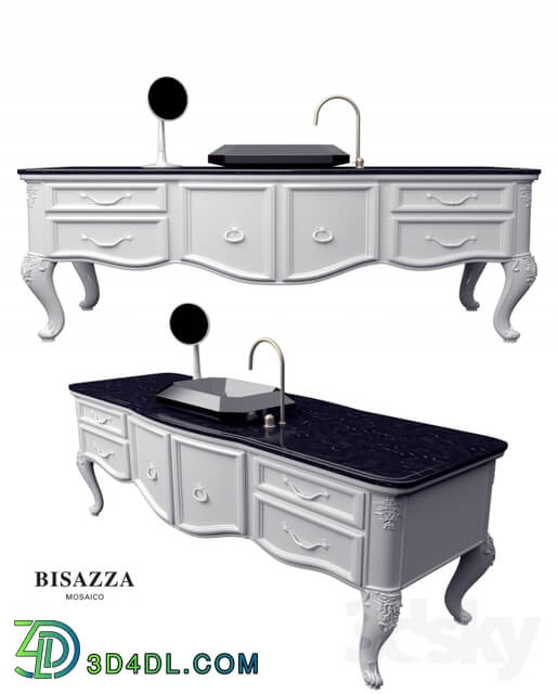 BISAZZA Wash basin Bagno 02 Serie Diamante MOSAICO luxury design octagonal washbasin