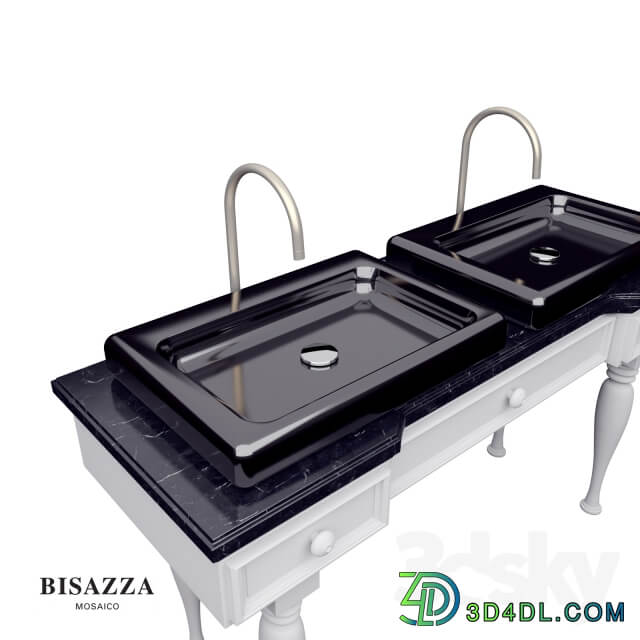 BISAZZA Wash basin Bagno 04 Serie Organico luxury design retangular washbasin