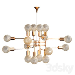 Glamorous Delightful Glass Ball Pendant light 3D Models 