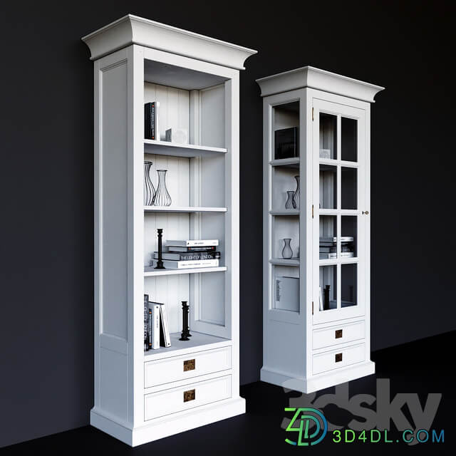 Wardrobe Display cabinets Showcases Oxford Dantone Home glazed and open