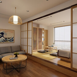 3D Interior Apartment 150 Scene File 3dsmax By BuiVien 