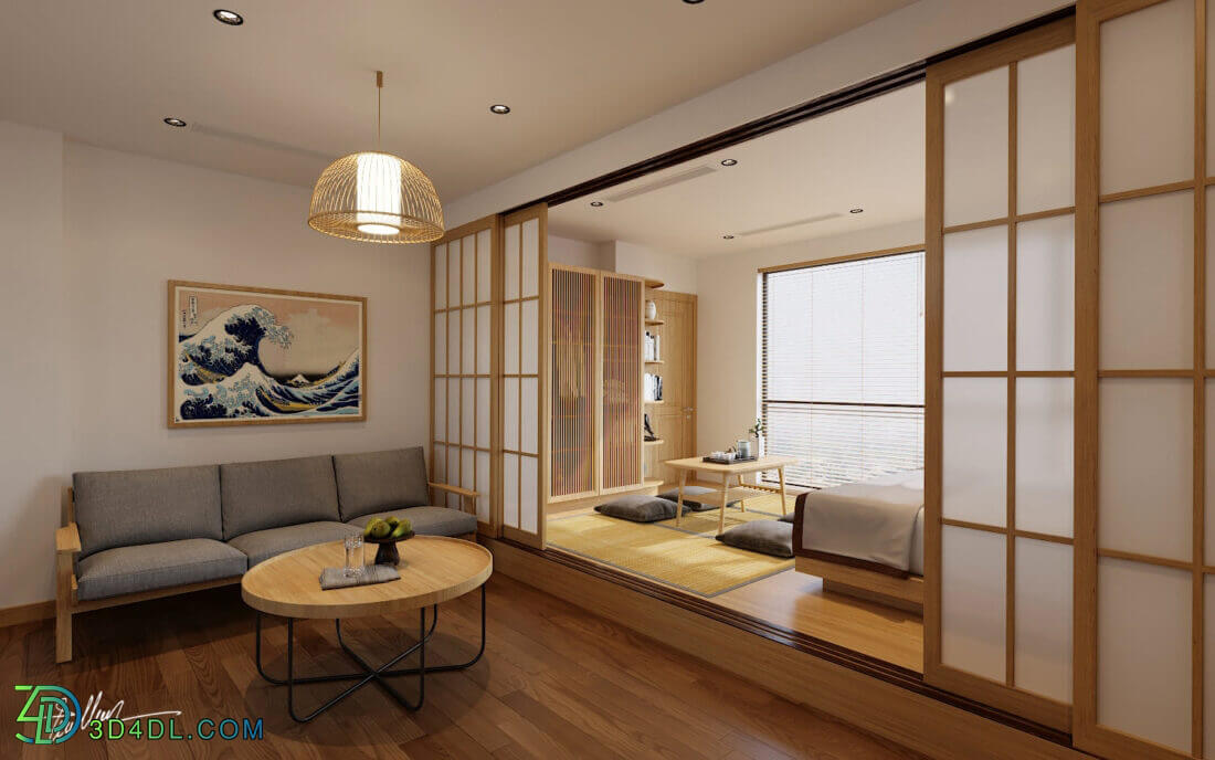 3D Interior Apartment 150 Scene File 3dsmax By BuiVien