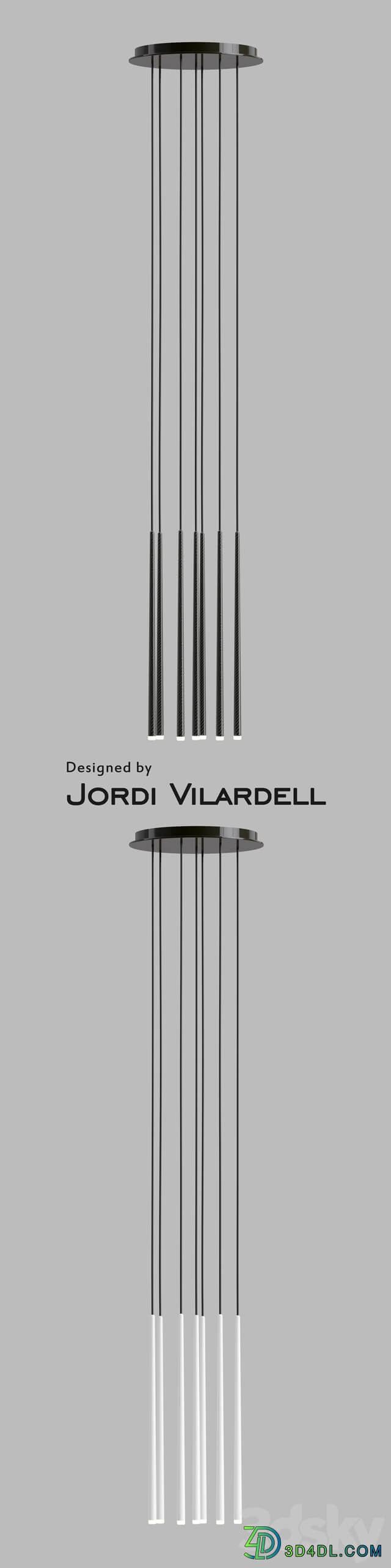 Slim lamps Pendant light 3D Models