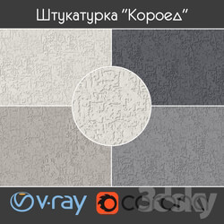 Miscellaneous Facade plaster Bark beetle view 3 part 1 