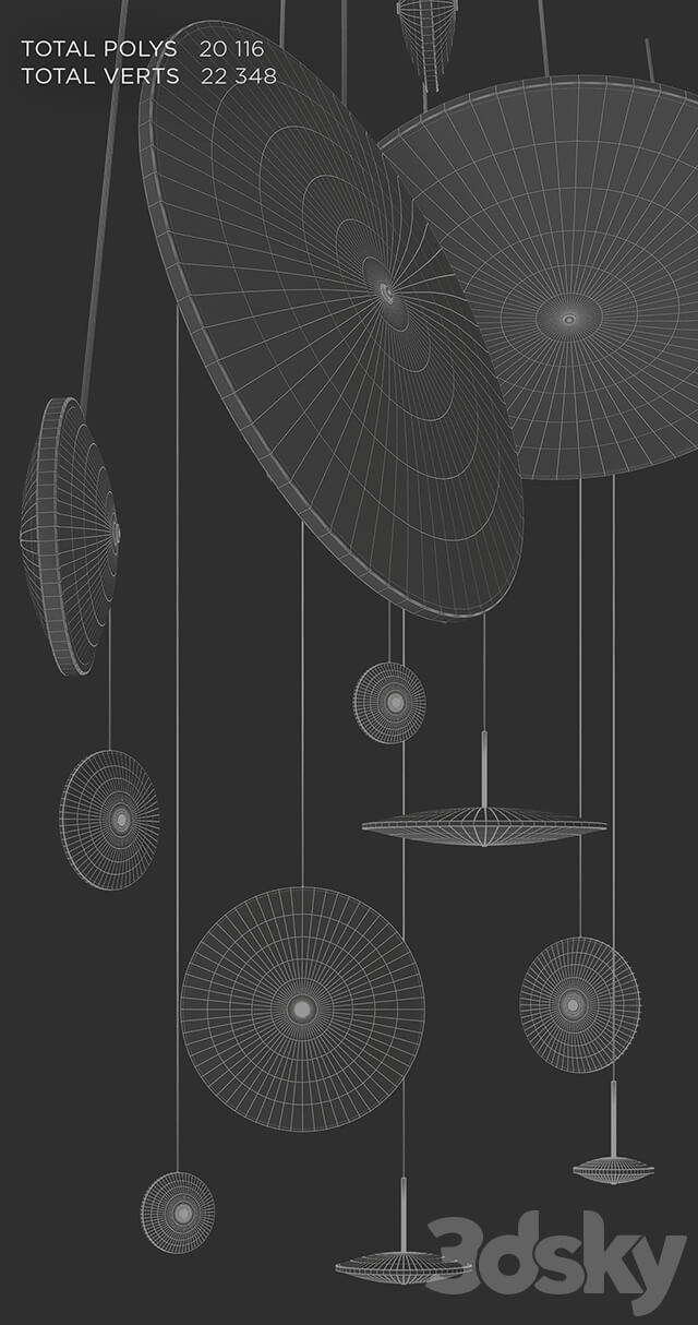 Graypants Chrona Light Set Pendant light 3D Models